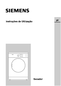 Manual Siemens WTXL1000 Máquina de secar roupa