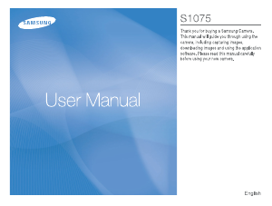 Handleiding Samsung S1075 Digitale camera