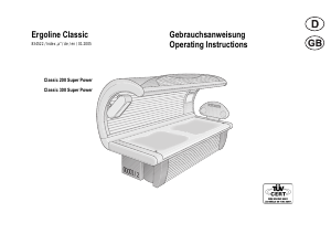 Manual Ergoline Classic 300 Super Power Sunbed