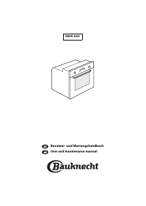 Bedienungsanleitung Bauknecht BMVD 8200/IN Backofen