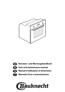 Manual Bauknecht BLVMS 8100 IXL Oven