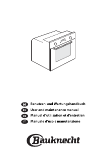 Bruksanvisning Bauknecht BLVMS 8100 IXL Ugn