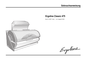 Bedienungsanleitung Ergoline Classic 475 Sonnenbank