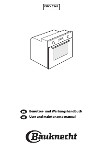 Bedienungsanleitung Bauknecht EMCK 7263 IN Backofen