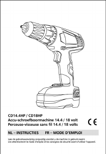 Mode d’emploi Gamma CD18HP Perceuse visseuse