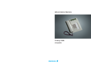 Bruksanvisning Ericsson Dialog 3186 Telefon