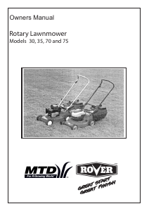 Manual Rover 875M103 Lawn Mower