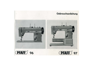 Bedienungsanleitung Pfaff 96 Nähmaschine