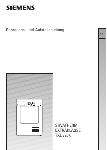 Bedienungsanleitung Siemens WTXL720K Trockner