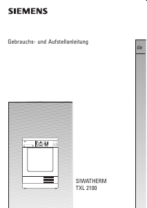 Bedienungsanleitung Siemens WTXL2100 Trockner