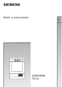 Käyttöohje Siemens WTXL2300EU Kuivausrumpu