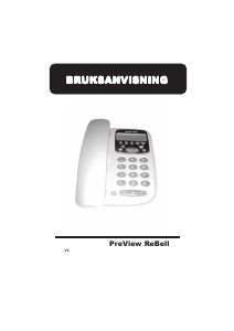 Bruksanvisning PreView ReBell Telefon