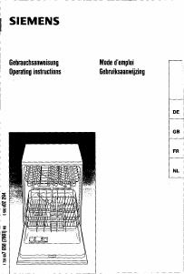 Handleiding Siemens SE23201EU Vaatwasser