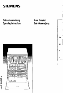 Bedienungsanleitung Siemens SE23910 Geschirrspüler