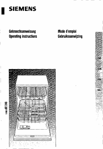 Manual Siemens SE24500EU Dishwasher