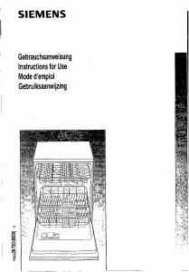 Bedienungsanleitung Siemens SE25090 Geschirrspüler