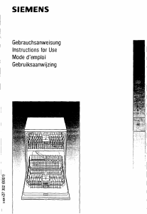 Bedienungsanleitung Siemens SE25291 Geschirrspüler