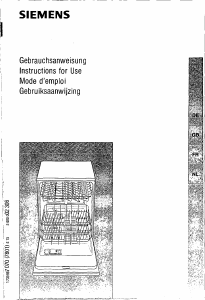 Manual Siemens SE35460 Dishwasher