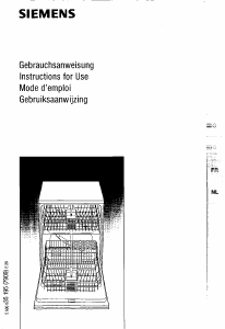 Manual Siemens SE55290 Dishwasher