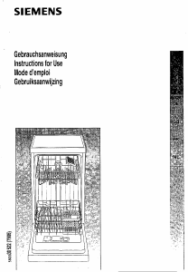 Handleiding Siemens SF23200 Vaatwasser