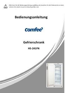 Bedienungsanleitung Comfee HS-241FN Gefrierschrank