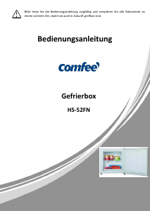 Bedienungsanleitung Comfee HS-52FN Gefrierschrank