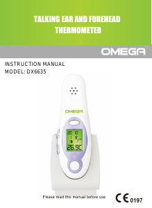 Manual Omega DX6635 Thermometer