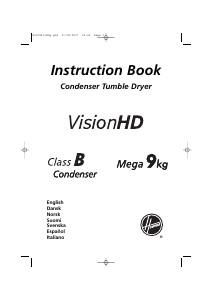 Manual de uso Hoover VHC 391XT-30S Secadora