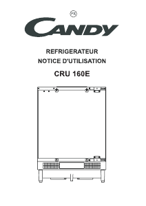 Mode d’emploi Candy CRU 160E Réfrigérateur