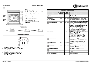 Brugsanvisning Bauknecht BLZM 6100/IN Ovn