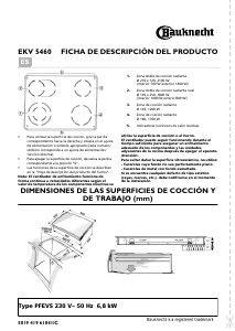 Manual de uso Bauknecht EKV 5460 IN-1 Placa