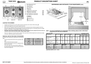 Manual Bauknecht TGW 5595/IN/01 Hob