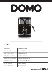 Manual de uso Domo DO711K Máquina de café espresso