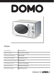 Manual de uso Domo DO3020 Microondas