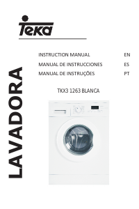 Manual Teka TKX3 1263 Máquina de lavar roupa