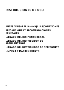 Manual de uso Ignis ADL 934/1 S AV Lavavajillas