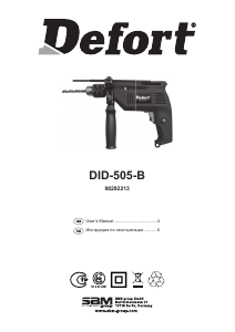 Manual Defort DID-505-B Impact Drill