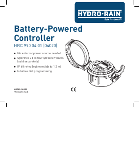 Manual Hydro-Rain 04020 Water Computer