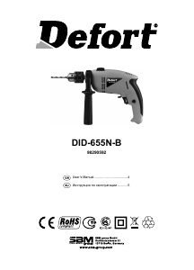 Manual Defort DID-655N-B Impact Drill