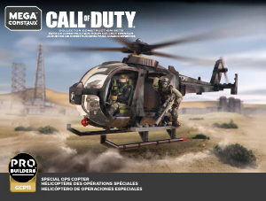 Manual Mega Construx set GCP11 Call of Duty Special ops copter