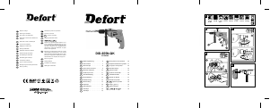 Manuál Defort DID-655N-QK Vrtací kladivo