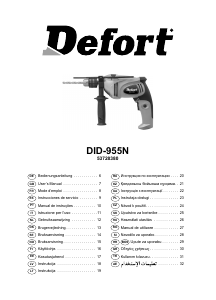 Посібник Defort DID-955N Дрель-шуруповерт