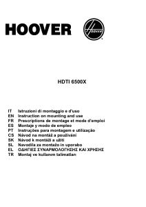 Priročnik Hoover HDTI6500X Kuhinjska napa