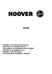 Manuale Hoover HHI 694 X Cappa da cucina