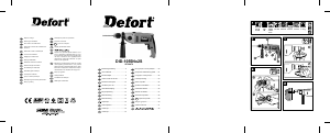 Kullanım kılavuzu Defort DID-1055Nx2S Darbeli matkap