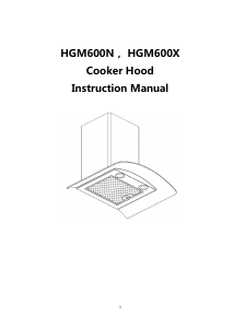 Manual Hoover HGM600N Cooker Hood