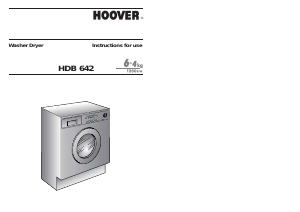 Handleiding Hoover HDB 642-80 Was-droog combinatie