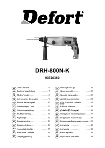 Manual Defort DRH-800N-K Ciocan rotopercutor
