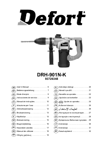 Manual Defort DRH-901N-K Ciocan rotopercutor