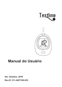 Manual Testline TD-4207 Medidor de glicemia